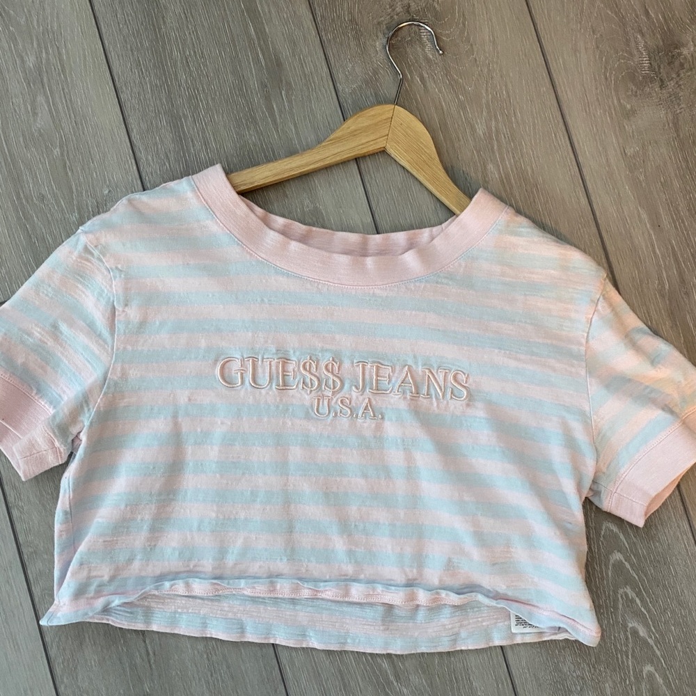 guess x a$ap rocky cropped tee